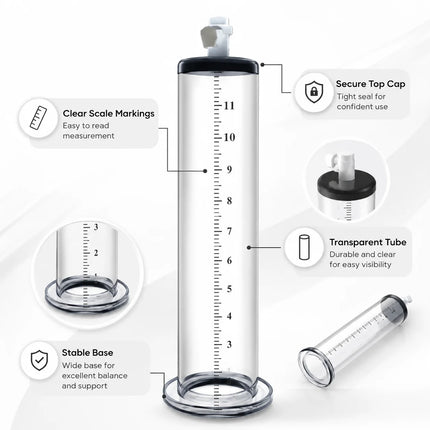 Male Penis Vacuum Pump Cylinder Set, Enlargement Enhancer Trainer, Manual Extender Device, Adult Masturbation Sex Toy Kit
