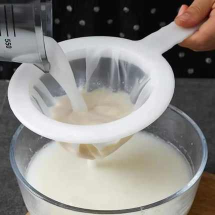 Nylon Ultra-fine Filter Mesh Sieve Soy Juice Coffee Milk Food Strainer Spoon Kitchen  Gadgets 120/200/400 Mesh Filter