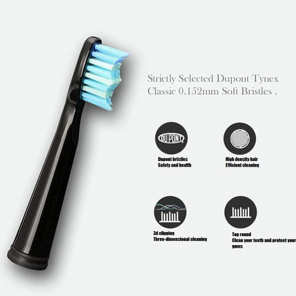 8 Pcs Replacement Brush Heads For Seago/Fairywill Electric Toothbrush Dupont Bristle Brush Refill Efficient Tooth Cleaning