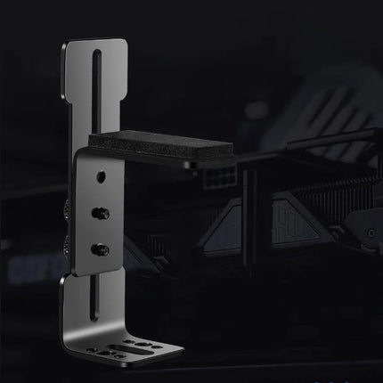 RGEEK 12cm GPU Support Frame Stainless Steel for Desktop Fan Position Graphics Card Holder Prevent Sagging for RTX 3090 4090