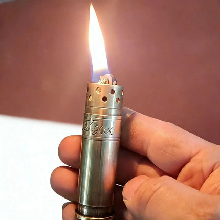 Brass Bullet Trench kerosenes  lighter Cylinder Gasolines Lighter Fuel Grinding Wheel Retro Nostalgic Isqueiro Collection Gift