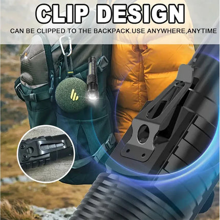 Super Bright Flashlight Built-in Battery USB C Rechargeable LED Flashlights 500000LM High Power Torch Lamp for Camping Lantern