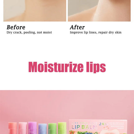 Pennyfun Fruit-Flavored Lip Balm Set: Ultra-Hydrating and Moisturizing Formula - Best-Selling Lip Treatment with a Variety