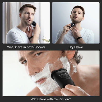 ENCHEN Electric Shaver 3D Blackstone 3 IPX7 Waterproof Razor Wet And Dry Dual Use Face Beard Battery Digital Display For Men