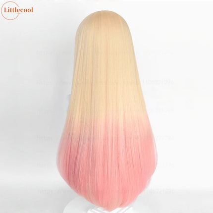 High Quality Anime Marin Kitagawa Cosplay Wig 80cm Long Straight Pink Dyeing Ombre Heat Resistant Synthetic Hair Wigs + Wig Cap