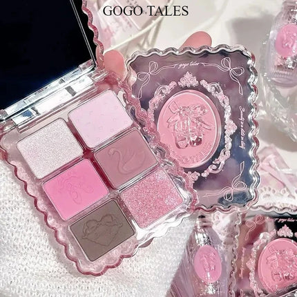 Gogotales Gem Series Eyeshadow Disc Ballet Swan Earth Color Korean Daily Light Makeup Matte Pure Sexy Portable Eyeshadow Makeup