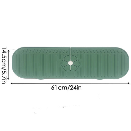 Kitchen Faucet Splash Pad Silicone Sink Faucet Splash Guard Mat Sponge Drain Pad Countertop Protector for Kitchen Bath Gadgets