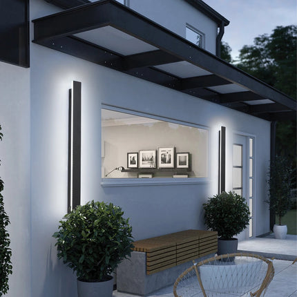Waterproof IP65 LED Long Wall Sconce Lamp 220V 110V Garden Light Decoration Outdoor Lighting LED Wall Light External Sconce