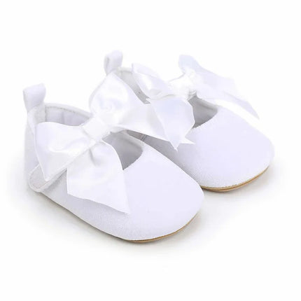 Spring and Autumn Baby Butterfly Knot Fashion Fluffy Princess Shoes 0-1 Year Old Baby Shoes Sneakers