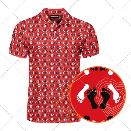 Funny Men's sexy humorous printed golf jersey fashiona hip-hop personalized short sleeved Breathable Polo lape Short sleeve top