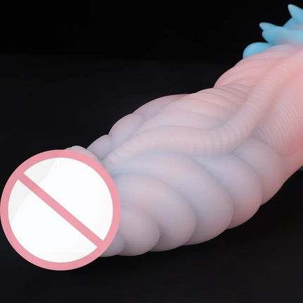 Extra Large Soft Peculiar Extend Anal Plug Strong Suction Cup Liquid Silicone Material Barbed Base New Style Masturbation Dildo