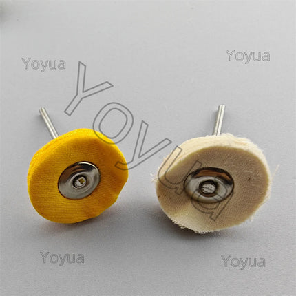 100pcs 25mm Dental Odontologia Polishing Brush Wheel Rotary Tools 2.35/3.00mm Shank Wool Goat Cotton Black Buff Dentistry Lab