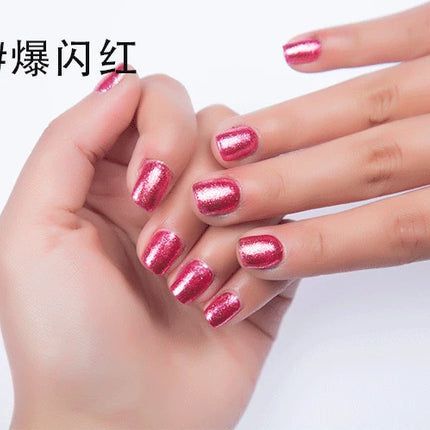 Metal Colour Nail Gel Polish Semi Permanent Mirror Gel Varnish Base Top Coat UV Gel Varnish Soak Off Nails Art Glue Nail Polish