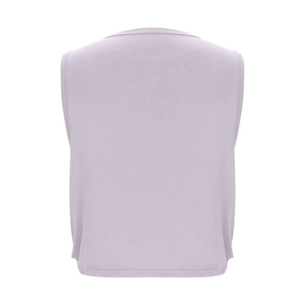 Women Sleeveless Yoga Tops Breathable Blouse Cover Up Gym Workout Cool T-Shirt Running Short Tank Crop Top Athletic Vest