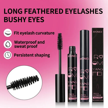 4D Mascara Ultra Long Lasting Mascara Waterproof Mascara Liquid Fiber Mascara Non-adhesive Naturally Slender Non-smudged Makeup