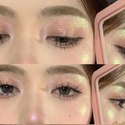Chameleon Glitter Eyeshadow Highlighter Mashed potato High Gloss Shiny Crystal Brightening Bronzer Highlight Makeup Waterproof