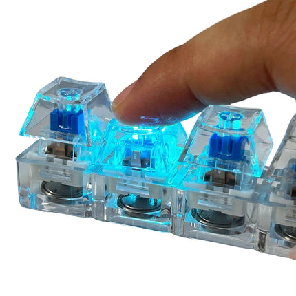 4/9 Keys Stress Relief DIY Button Keycap Fidget Keychain Toys Gift Mechanical Keyboard Axis Tester LED Keyboard Key Toy