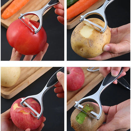 Stainless Steel Fruit Vegetable Tools Vegetable Peeler Potato Peeler Kitchen Accessories, Non-slip Handle SGGJ001
