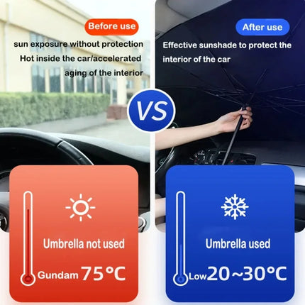 Summer car front windshield sunshade, silver coated sunshade, in car sun protection and cooling sunshade