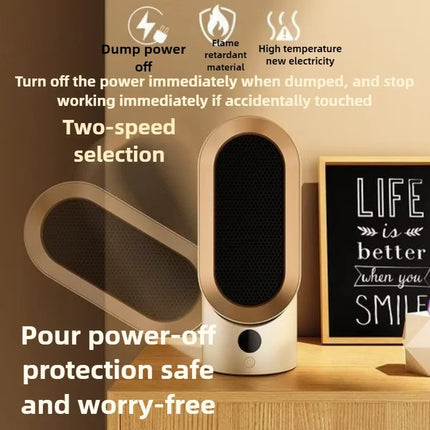PTC heater, household heater, small electric heater, small sun desktop heater, ceramic hot air fan, European/American standard