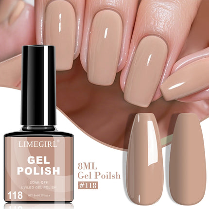 LIMEGIRL 8ML Nail Gel Polish Nail Supplies Vernis Semi Permanent Nail Art Manicure Soak Off LED UV Gel Nail Varnishes