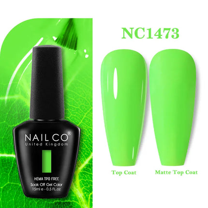 NAILCO 131Colors TPO FREE HEMA Vernis Semi Permanent UV Varnish Gel Nail Polish Nails Art Gel Manicure TOP BASE Varnish Hybrid