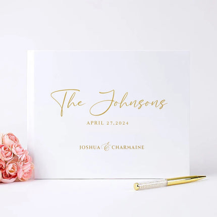 Custom Wedding Guestbook Personalized Guest Book Sign Engagement Photo Album Book Unique Wedding Guestbook Wedding Keepsake Gift