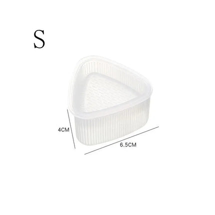 1/2Pcs Triangular Plastic Sushi Rice Ball Maker Mould Onigiri Mold Set Kitchen Gadgets Stuff Transparent Bento Accessories