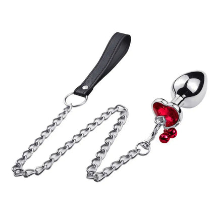 3 Size Metal Anal Plug Crystal and Bells Anus Dilator Sex Toys Bullet Stainless Steel Butt Plug Men Women Couples Adult Toys