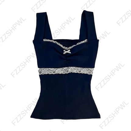Y2K Retro Harajuku Women's Camisole Top Sexy Slim Chic Casual Crop Top Grunge Punk Hip Hop Gothic Aesthetic Emo Girls Streetwear