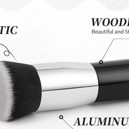DUcare Foundation Brush Flat Top Kabuki Makeup Brushes Synthetic Hair Liquid Blending Mineral Powder Buffing Stippling Cosmetics
