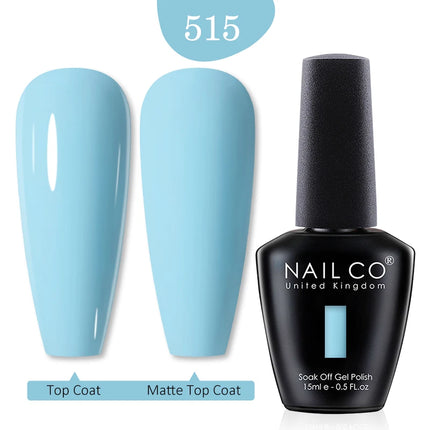 NAILCO Red Colors Series 15ML Nail Gel Polish Nail Supplies Semi Permanent For Nail Art Manicure Soak Off LED UV Hybrid Varnish