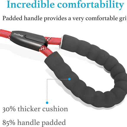 Double Dog Leash, Dual Dog Leash, 360 Swivel Tangle Free Bungee Walking Training Leash for Large Medium Dogs, Shock Absorbing Bu
