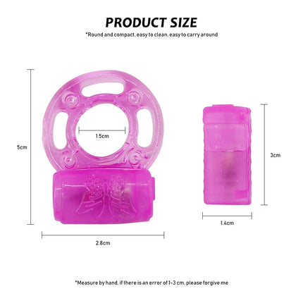 Vibrating Ring Vibrator Cock Ring Silicone Penis Ring Clit Stimulator Intimate Sex Toy Men Long Lasting Stronger Vibrators Ring