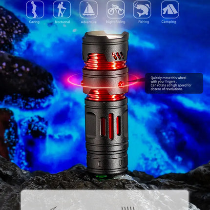 Mini EDC Flashlight Rechargeable Pocket Torch Light Outdoor Camping Fishing Hiking Self Defense Emergency Keychain Flashlights