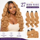 27 Honey Blonde / Remy Hair / Virgin Remy 10A|China Mainland|14inches|1pack 60g