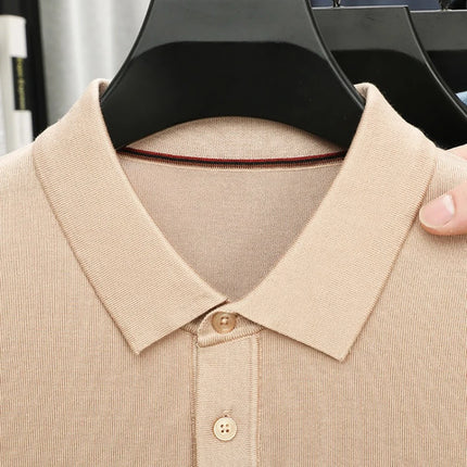 Men's Lyocell Polo Shirt - Summer Essential 100% Breathable Tencel Wrinkle-Free & Eco-Friendly Soft Handfeel 17 Colors Available