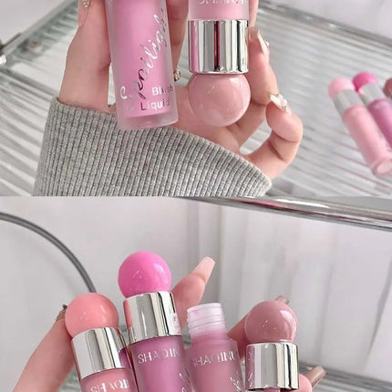Liquid Blusher Makeup Water Light Jelly Blush Cool Warm Tone NudePink Liquid Rouge Highlighter Brighten Face Korean Style Makeup