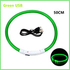 Green USB Charging 1 / S Neck 34-41  cm / China Mainland