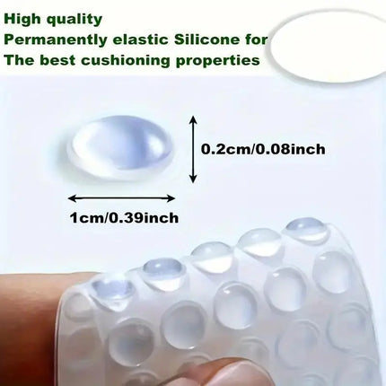 100Pcs Soft Silicone Rubber Anti Slip Bumpers Feet Pads Damper Buffer Cabinet Bumpers Silicone Furniture Pads Drawer Door Pad