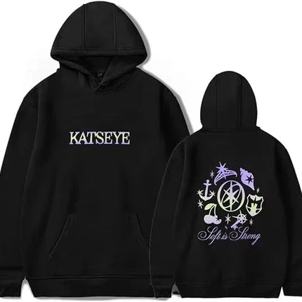 2025 Katseye Merch Distressed Hoodie environmental protection material Men Women Sweatshirt Tracksuit Pullover Coat Fashion rest
