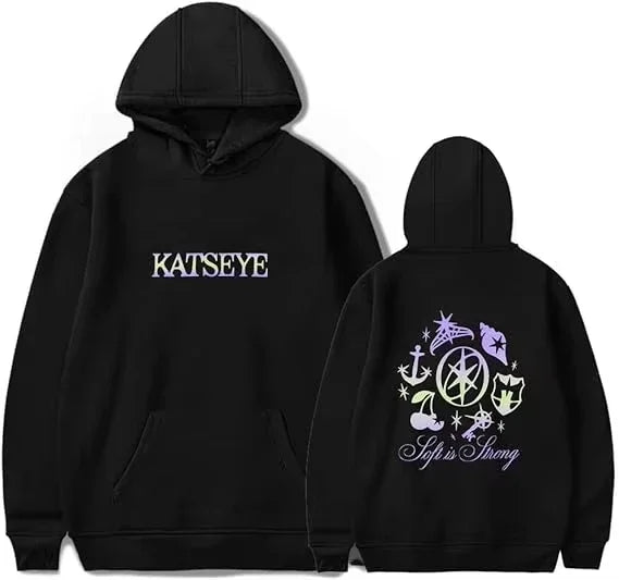 2025 Katseye Merch Distressed Hoodie environmental protection material Men Women Sweatshirt Tracksuit Pullover Coat Fashion rest