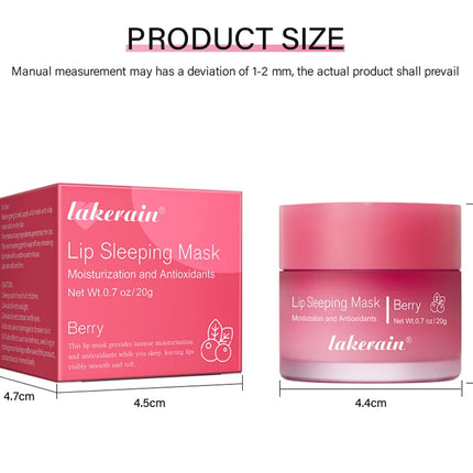 Lip Sleeping Mask Nourishing Overnight Lip Treatment Vitamin C Moisturizer Butter Hydrating Dry Flaky Lips Skin Care