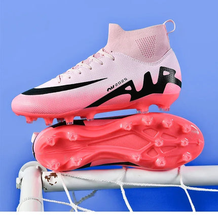 Original Men Football Field Boots Professional Society Cleats Children Soccer Shoes Grass Training Kids Non Slip Football Shoes