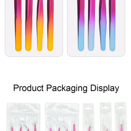 New 1Pc Eyelash Tweezers Anti-static Non-magnetic Professional Pincet 3D Eyelash Extension Tweezer 100% Closure Makeup Tool