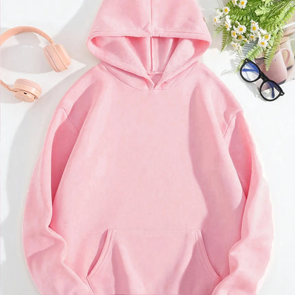 High-end cartoon-printed sports hoodies for European and American women's clothing, casual women's hoodies for autumn and winter