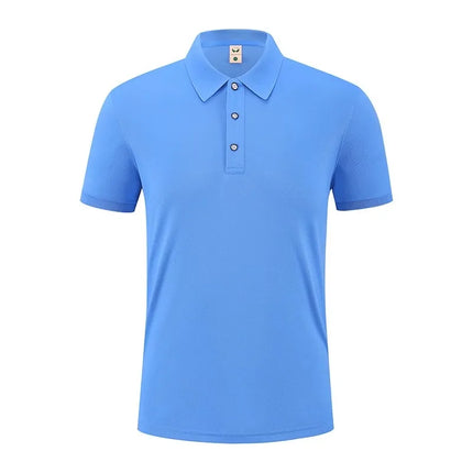 2026 Summer Men's Red Short-Sleeved Polo Shirts, Fashion Casual Pullover, 21 Colors Available T-Shirt