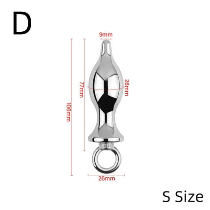 Exotic Accessories Metal Anal Plug With Pull Ring Adult Sex Products Anus Dilator Ass Stuff Tail Bdsm Erotic Games Novel Toys