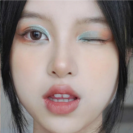 2 In 1 Double-head Glitter Liquid Eyeshadow Brightening Lightweight Waterproof Matte Blue-green Summer Lying Silkworm Eye Makeup