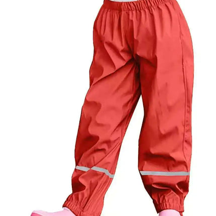 Kids Raincoat Rain Pants Waterproof Cartoon Children's Kids Rain Dungarees Mud Trousers Waterproof Breathable for Girls Boys